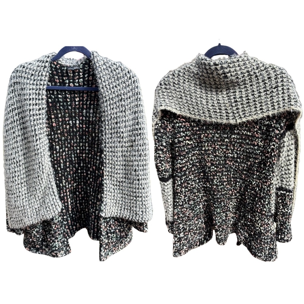 Dor Dor Couture Bouclé Open-Front Cardigan –Size S